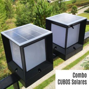combo lamparas solares de CUBO