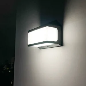lampara solar de pared